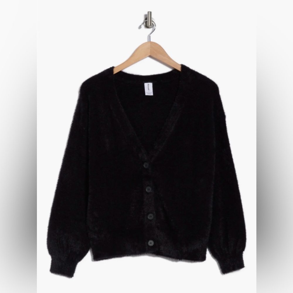 New Abound Women's Eyelash Knit Cardigan Sweater Size XL